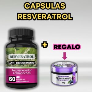 CAPSULAS RESVERATROL+REGALO (EXFOLIANTE)
